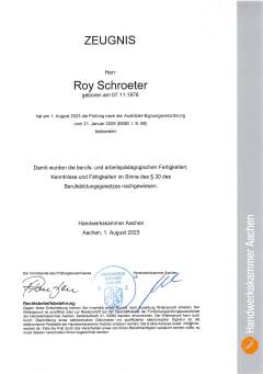 zeugnis-roy-schroeter